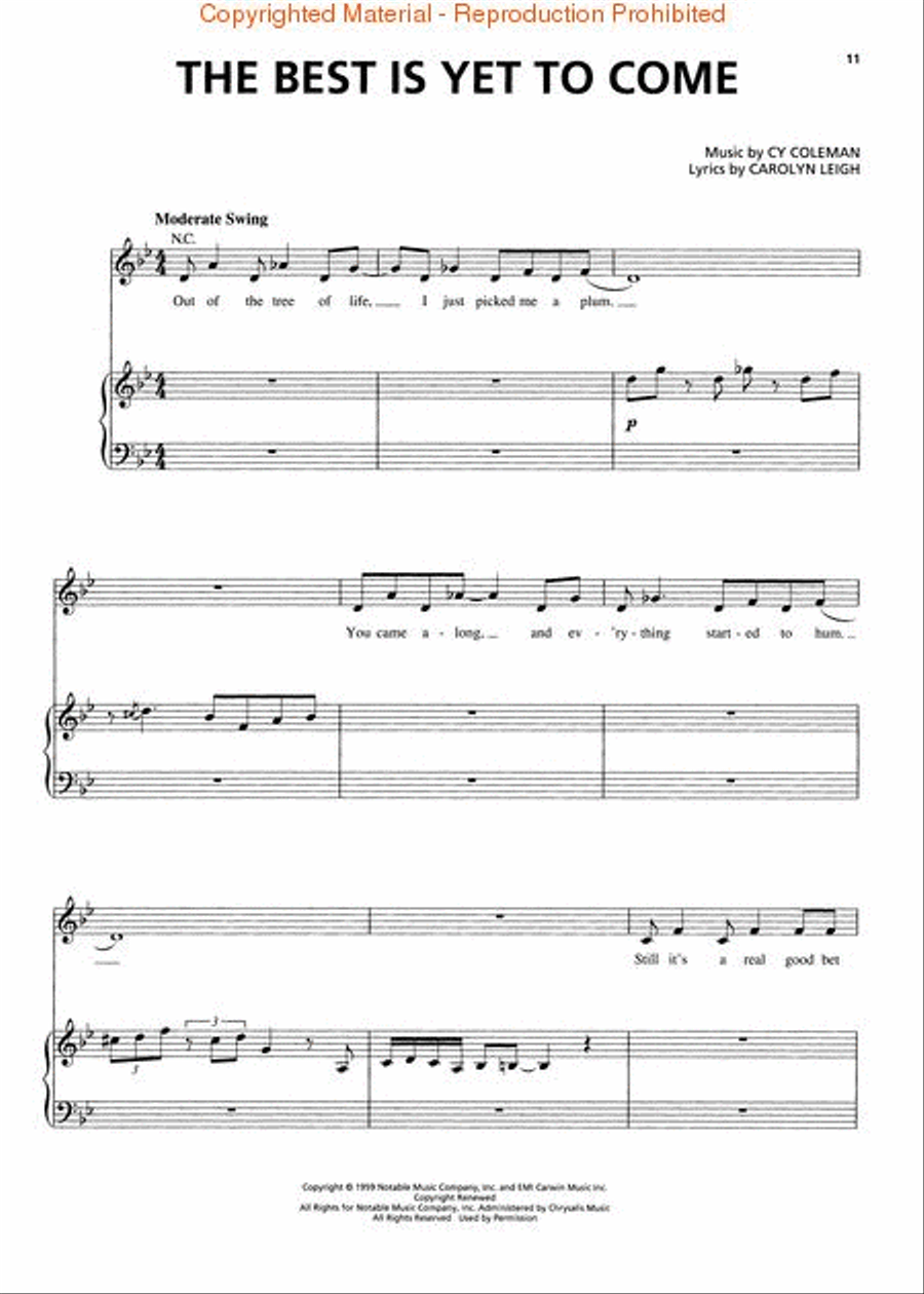 Michael Bublé – Call Me Irresponsible Piano, Vocal scores gallery preview page 3