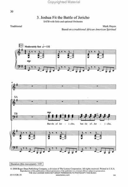 Spirit Suite II - Performance CD/SATB Score Combination