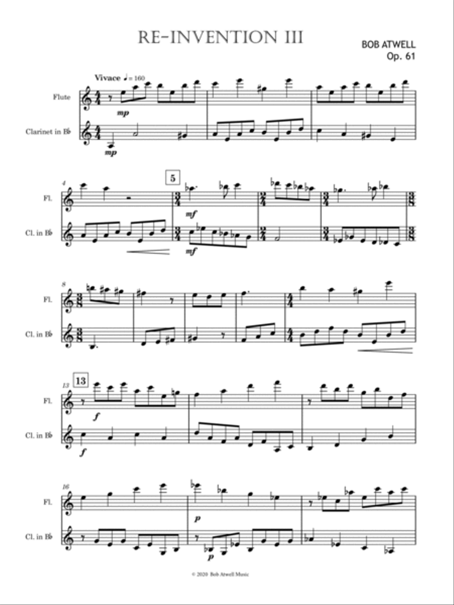 Reinvention III Woodwind Duet scores gallery preview page 2