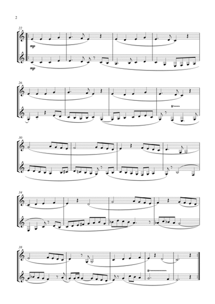 Angels We Have Heard On High (for clarinet (Bb) duet, suitable for grades 2-6) image number null