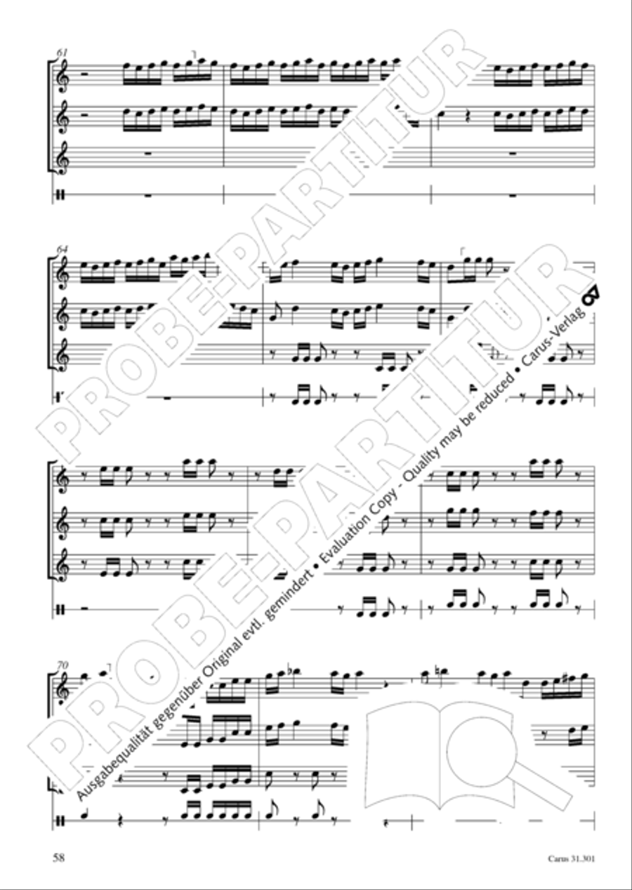 Bach for Brass 1: Cantatas I Voice scores gallery preview page 67