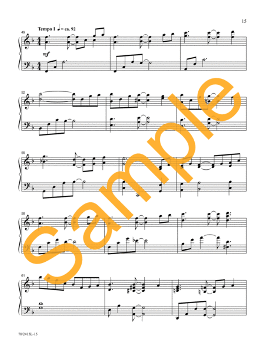 Come, Let Us Adore Him Come, Let Us Adore Him Piano Solo scores gallery preview page 13