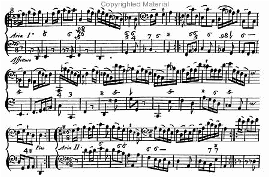 Les delices de la solitude - Sonatas for cello, viol, bassoon with figured continuo bass - Opus XX Bassoon scores gallery preview page 2