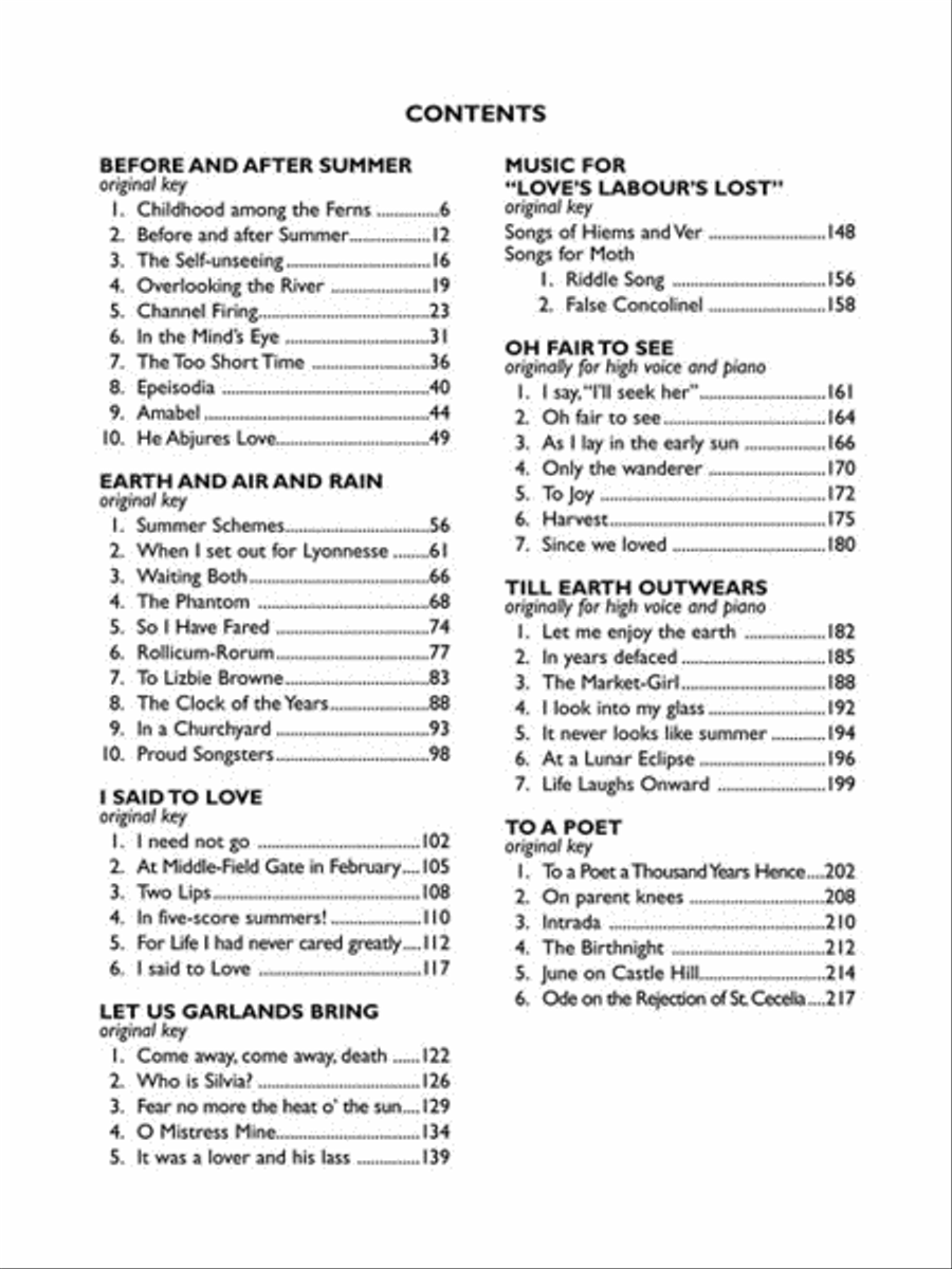 Collected Songs Medium Voice scores gallery preview page 4