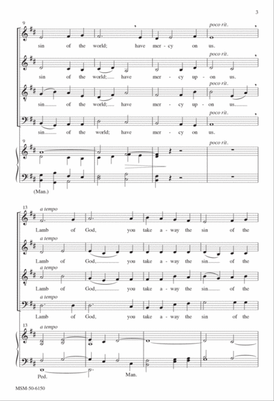Lamb of God 4-Part scores gallery preview page 2