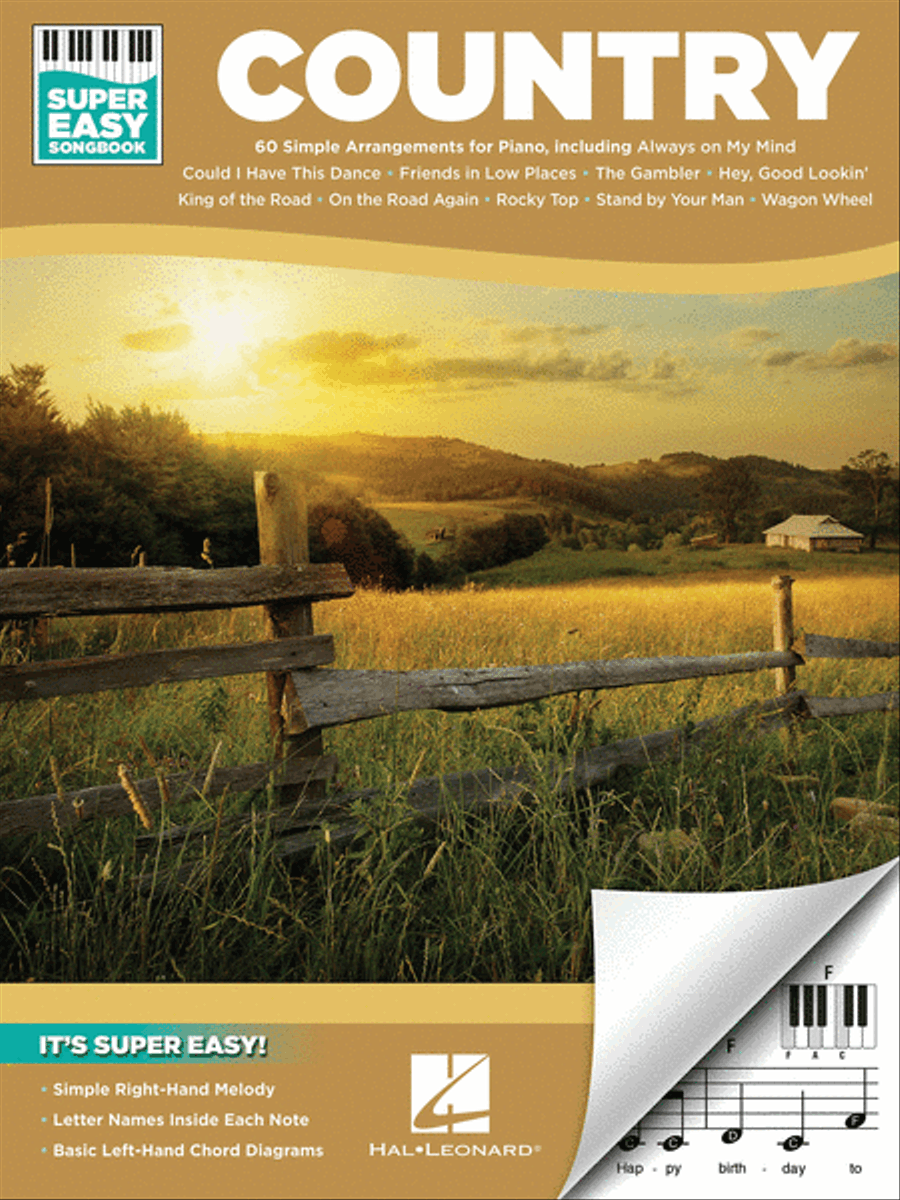 Country – Super Easy Songbook Easy Piano scores gallery preview page 1