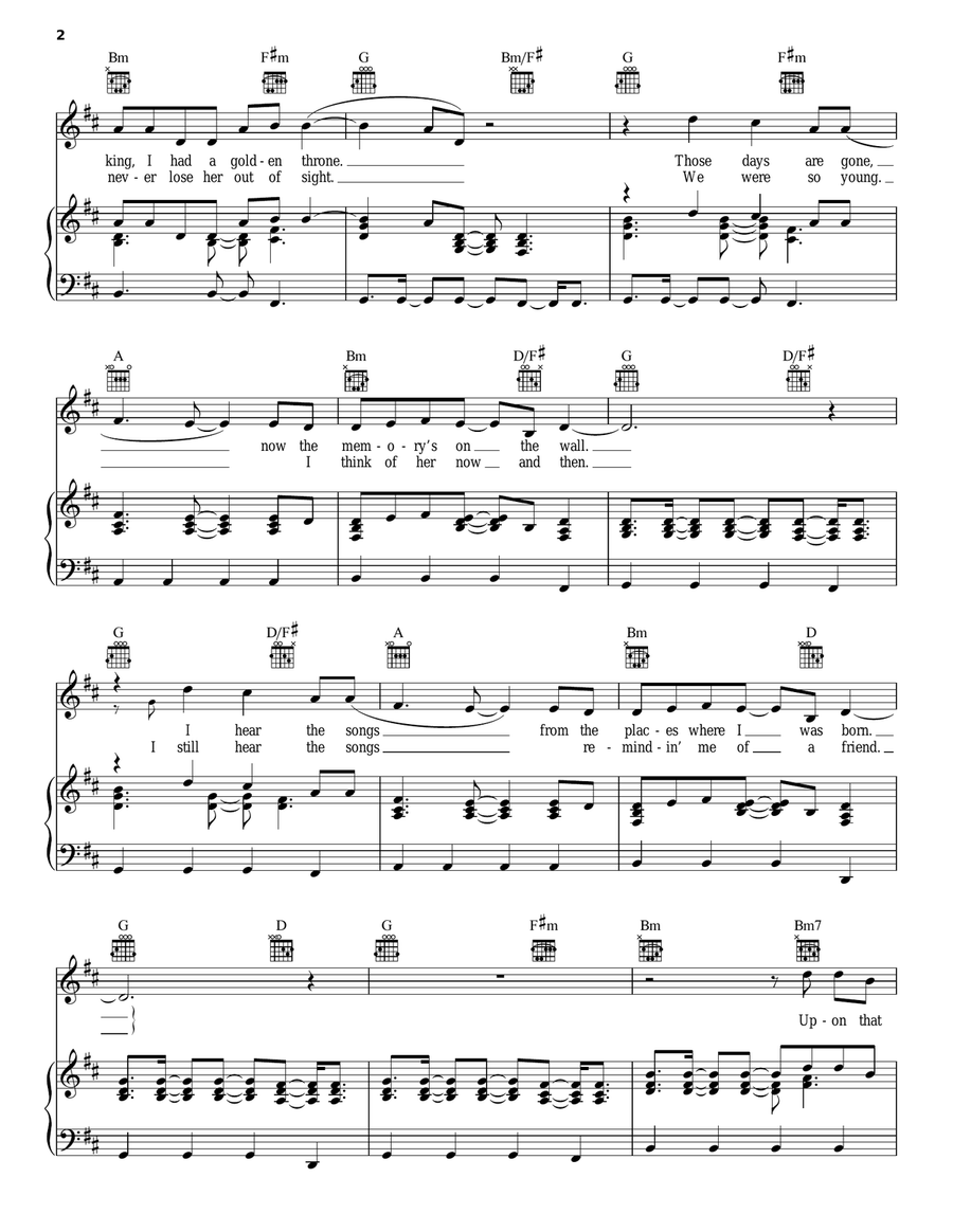 Don't You Worry Child Acoustic Guitar scores gallery preview page 2