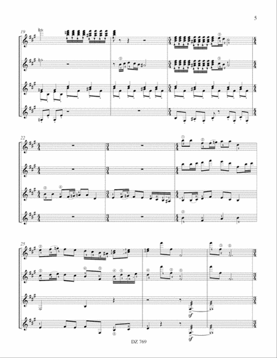 El pez de oro El pez de oro Guitar Ensemble scores gallery preview page 5