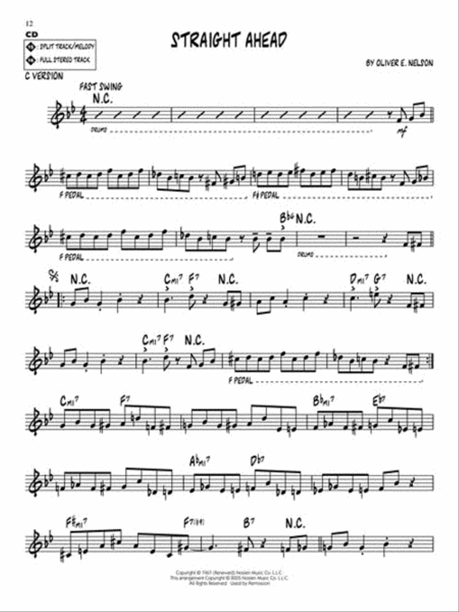Oliver Nelson C Instrument scores gallery preview page 5