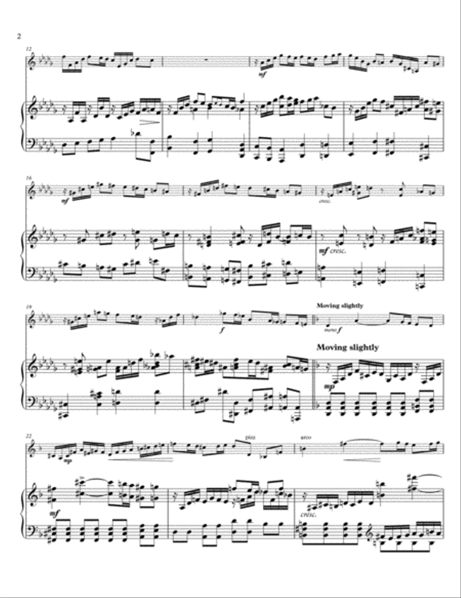 Prelude and Burlesque for Violin & Piano, op. 35 Violin scores gallery preview page 2