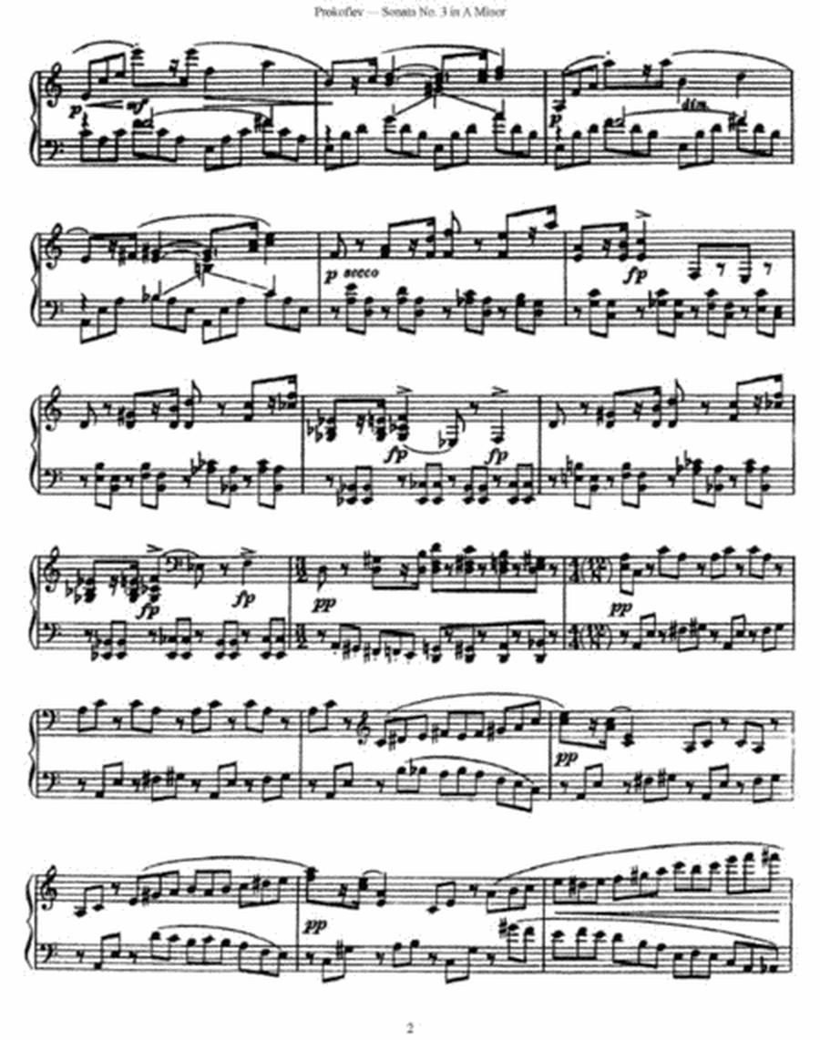 Sergei Prokofiev - Sonata No. 3 in A Minor