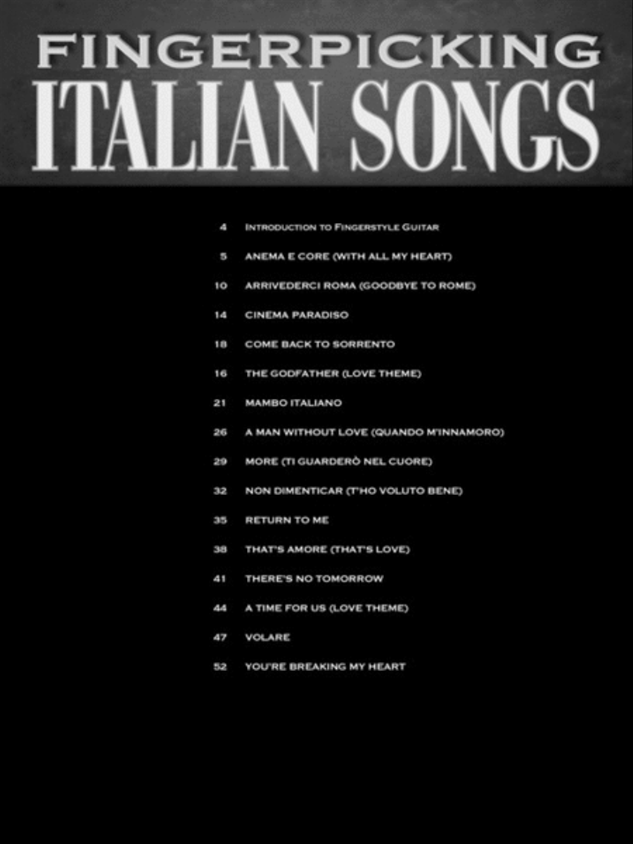 Fingerpicking Italian Songs Fingerpicking Guitar scores gallery preview page 2