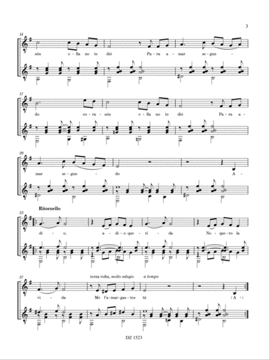8 Sephardic Songs Classical Guitar scores gallery preview page 3