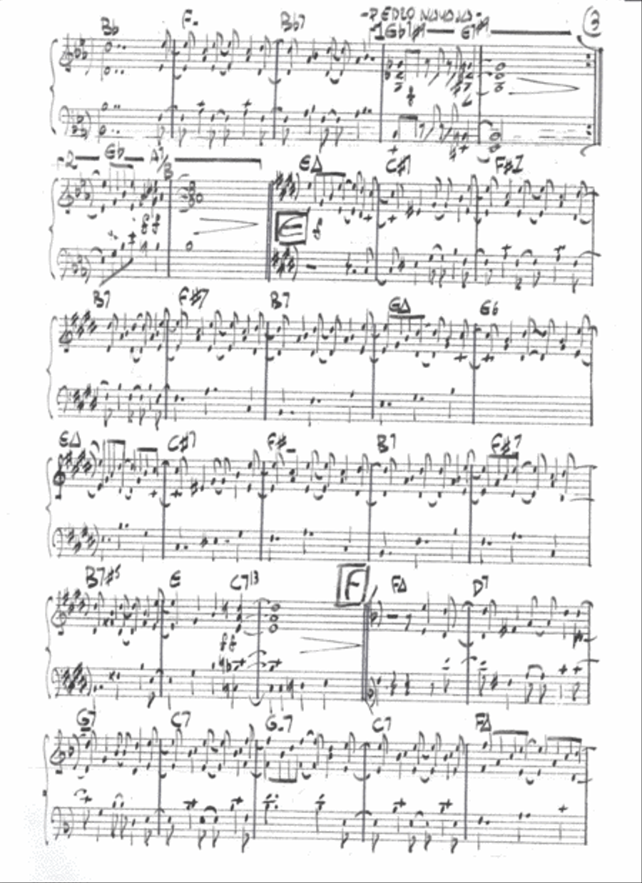 Pedro Navaja Piano Solo scores gallery preview page 4