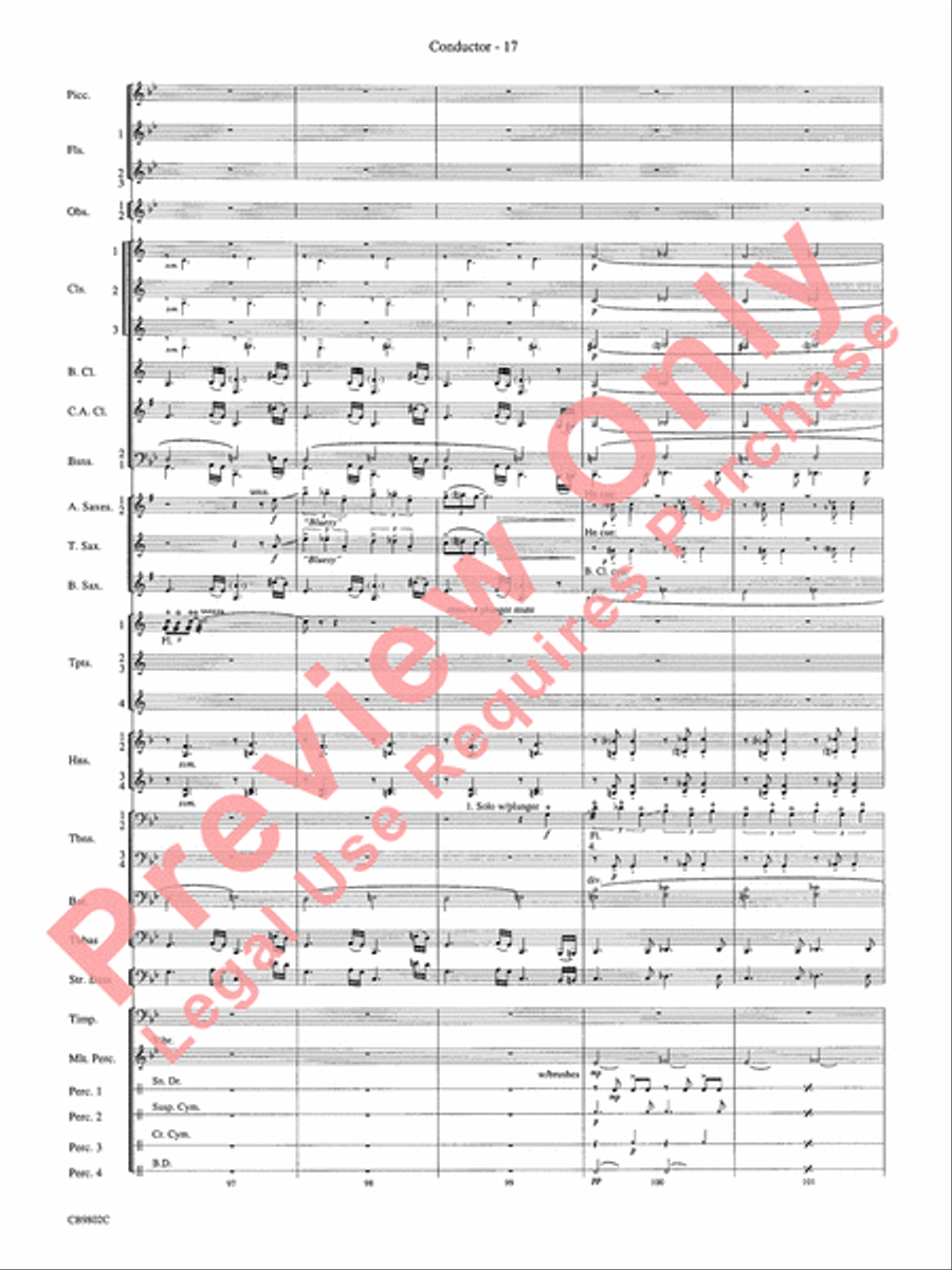 Porgy and Bess Concert Band scores gallery preview page 19