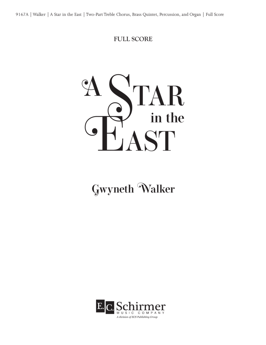 A Star in the East Choir scores gallery preview page 1