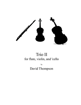 Book cover for Trio II for flute, violin, and 'cello