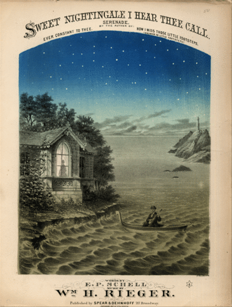 Sweet Nightingale I Hear Thee Call. Serenade. Soave Canta L'Usignol Voice scores gallery preview page 1