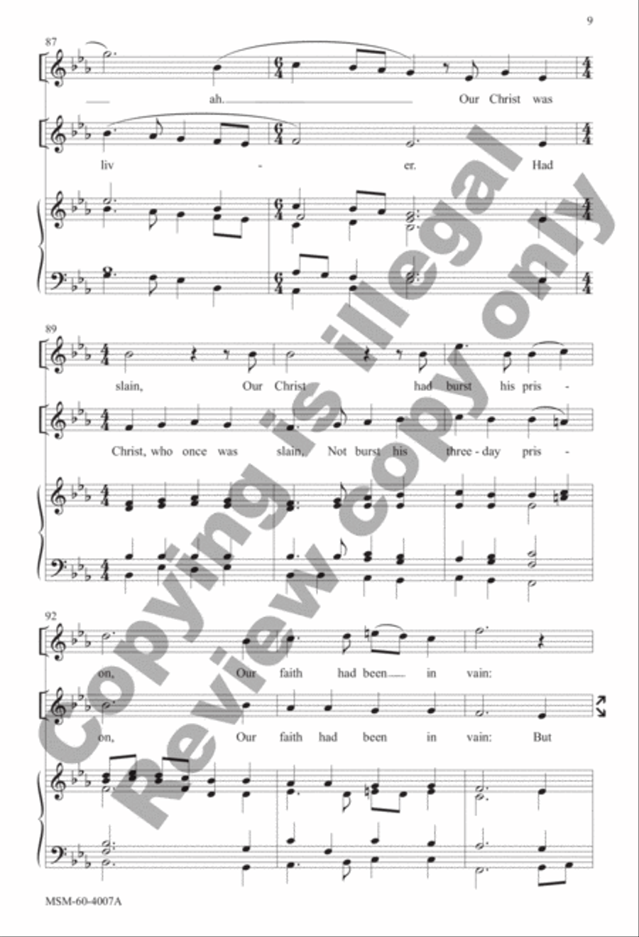 This Joyful Eastertide (Choral Score) image number null