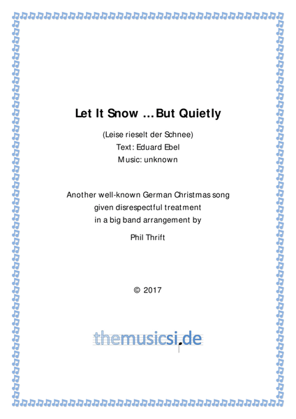 Let It Snow ... But Quietly for Big Band image number null