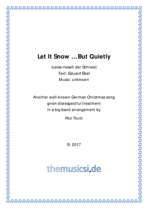 Let It Snow ... But Quietly for Big Band