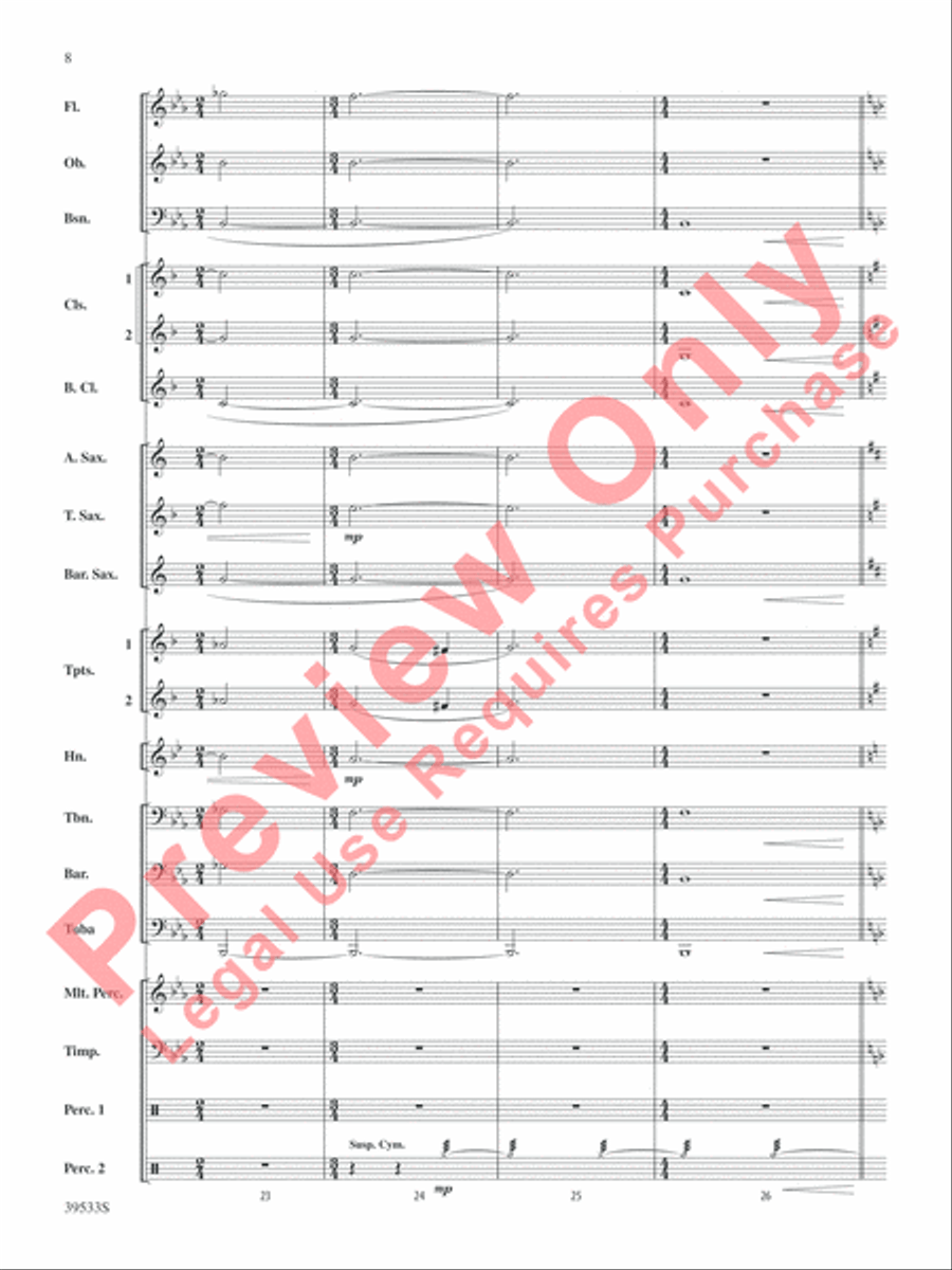Dark Shadows (from the Original Motion Picture Soundtrack) Concert Band scores gallery preview page 9