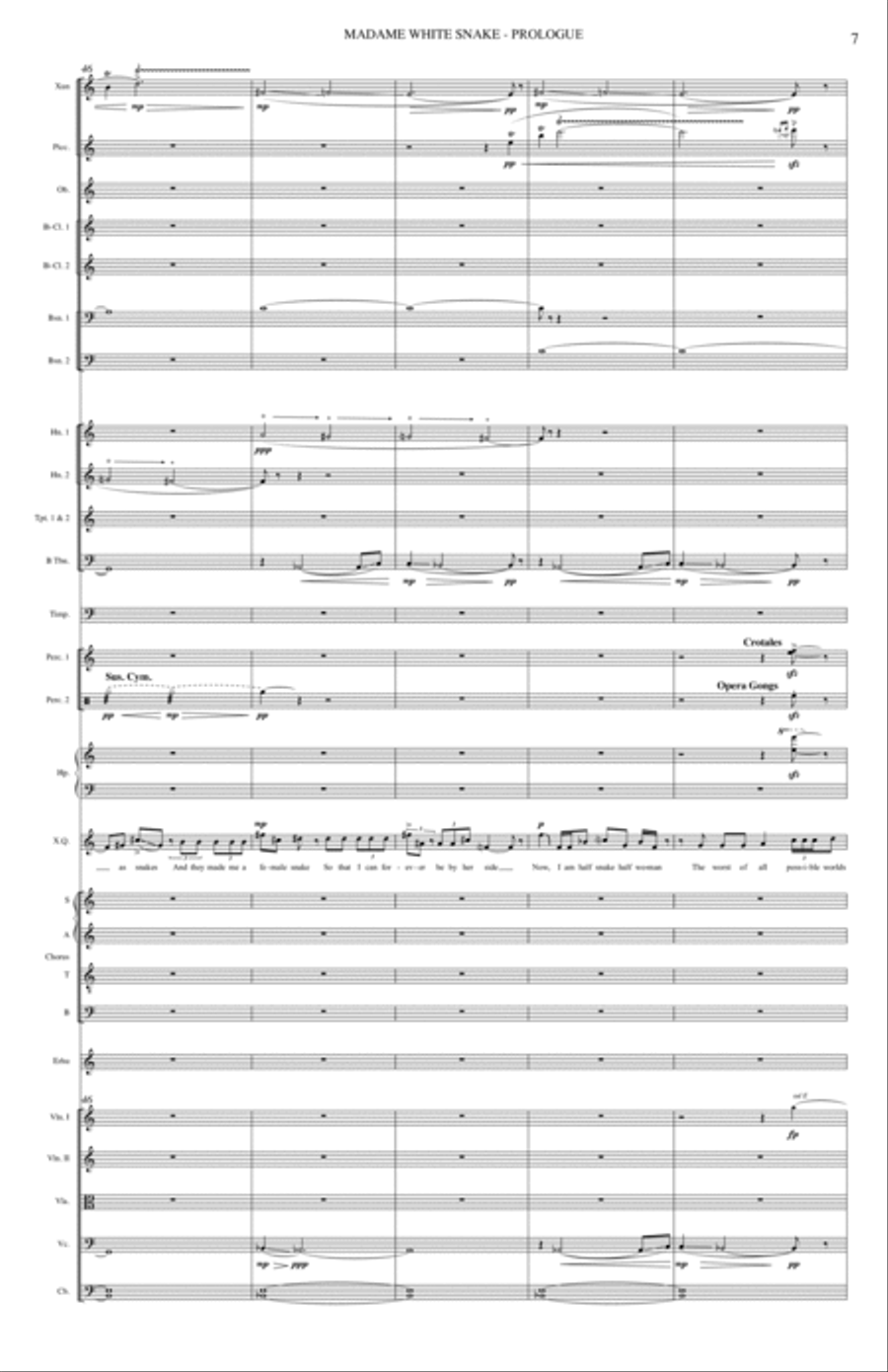 Madame White Snake 4-Part scores gallery preview page 11