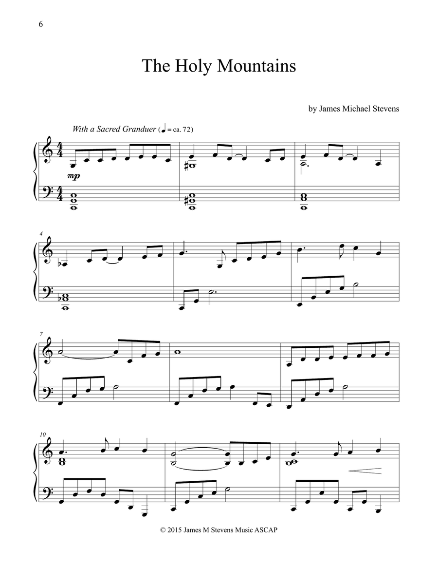 Sacred Moments at the Piano, Vol. II Piano Solo scores gallery preview page 6