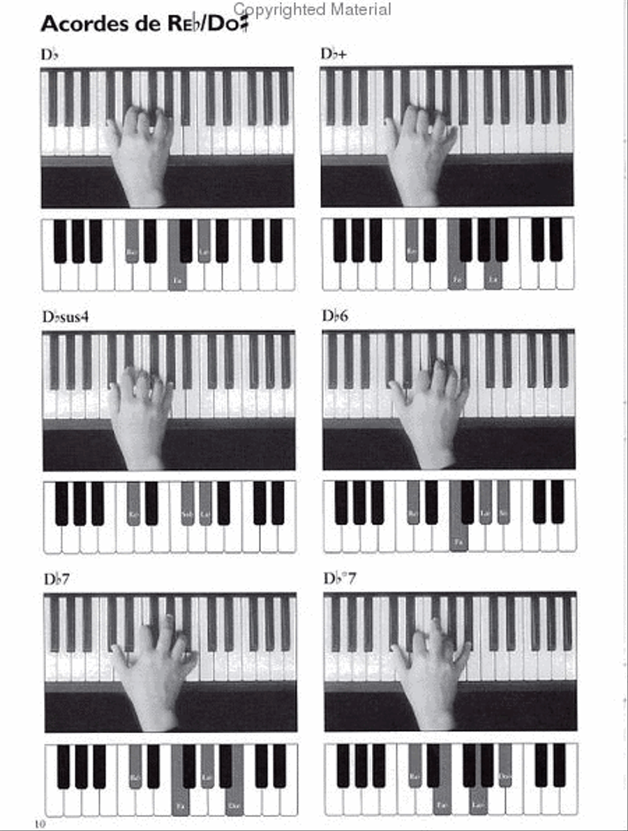 Primer Paso: Toca Acordes Para Teclado Piano scores gallery preview page 2