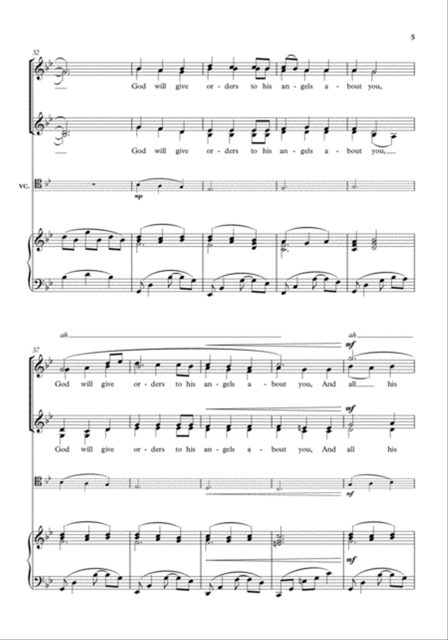 God will give orders/Sweet child SSAA scores gallery preview page 5