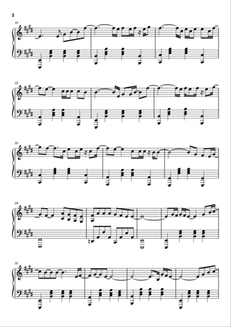 Angels Piano Solo scores gallery preview page 2