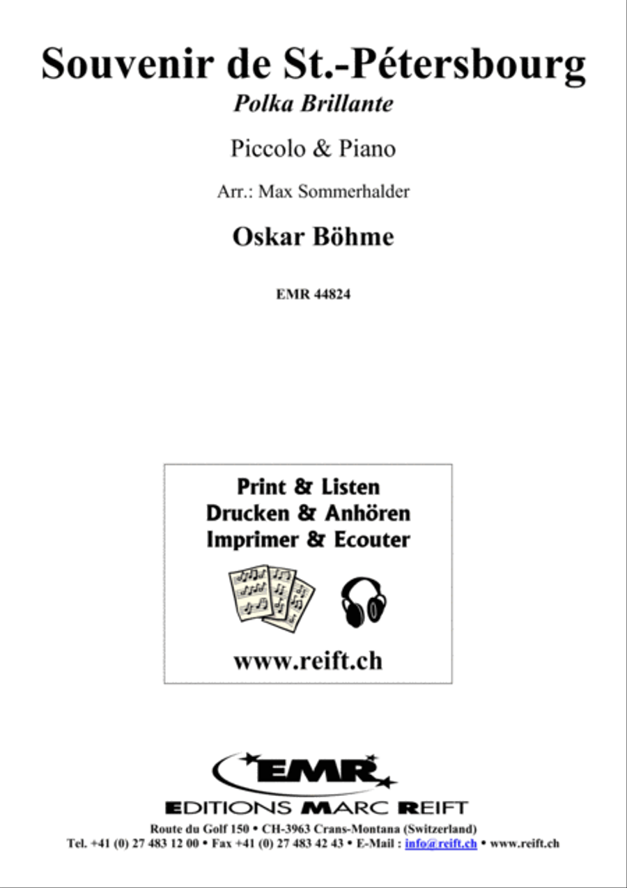 Souvenir de St.-Petersbourg Piccolo scores gallery preview page 2