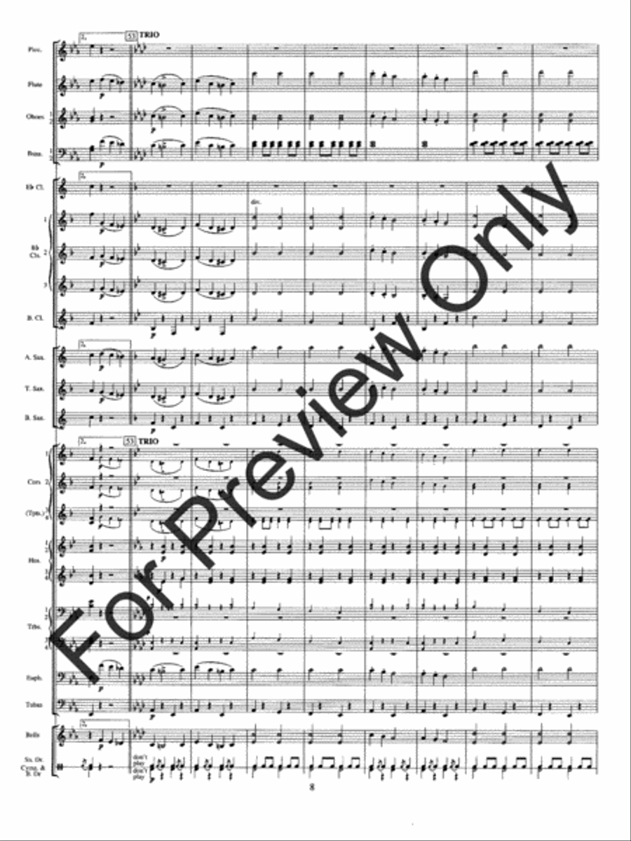 Solid Men To The Front Concert Band scores gallery preview page 12