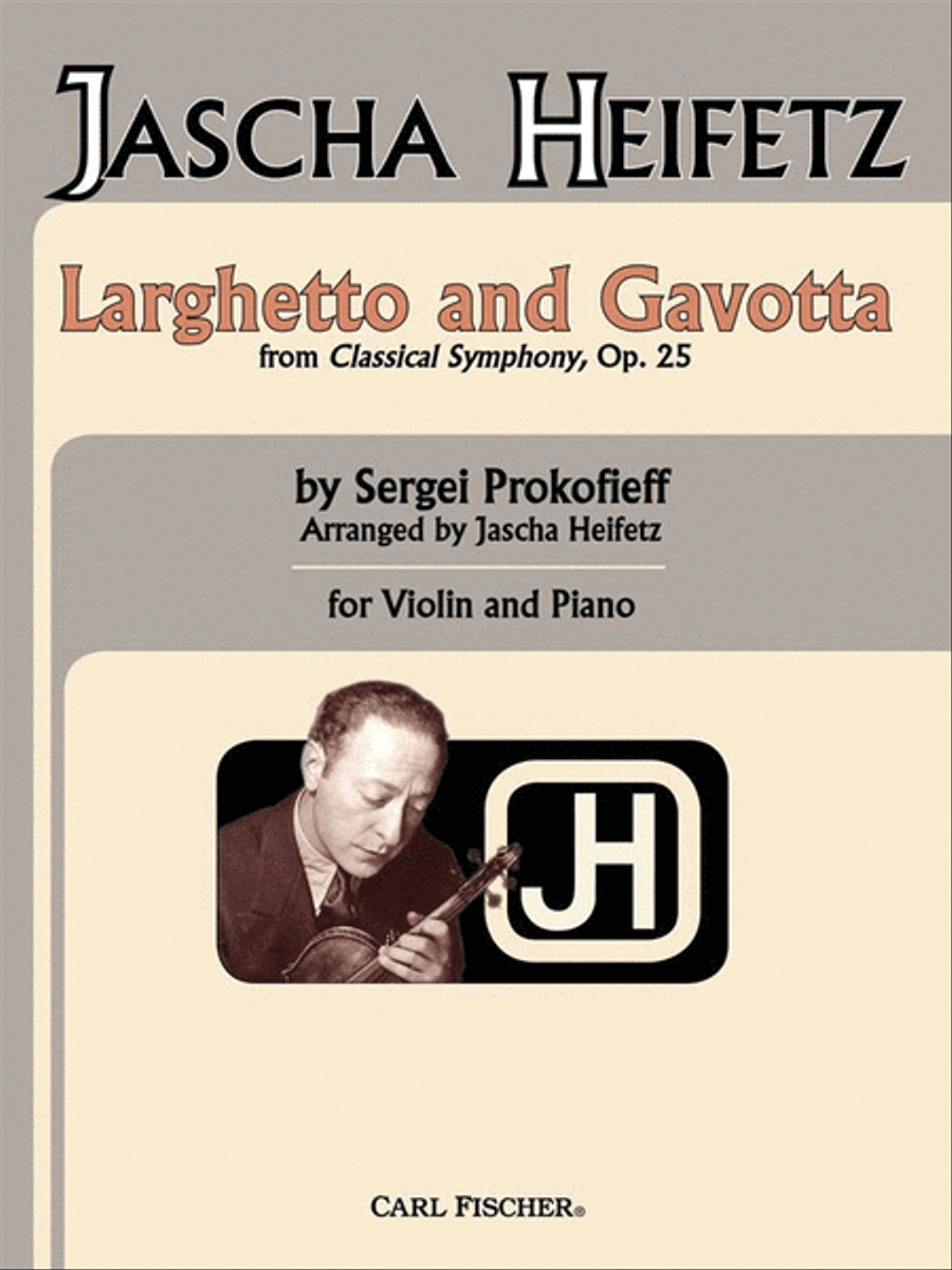 Larghetto and Gavotta Violin Solo scores gallery preview page 1