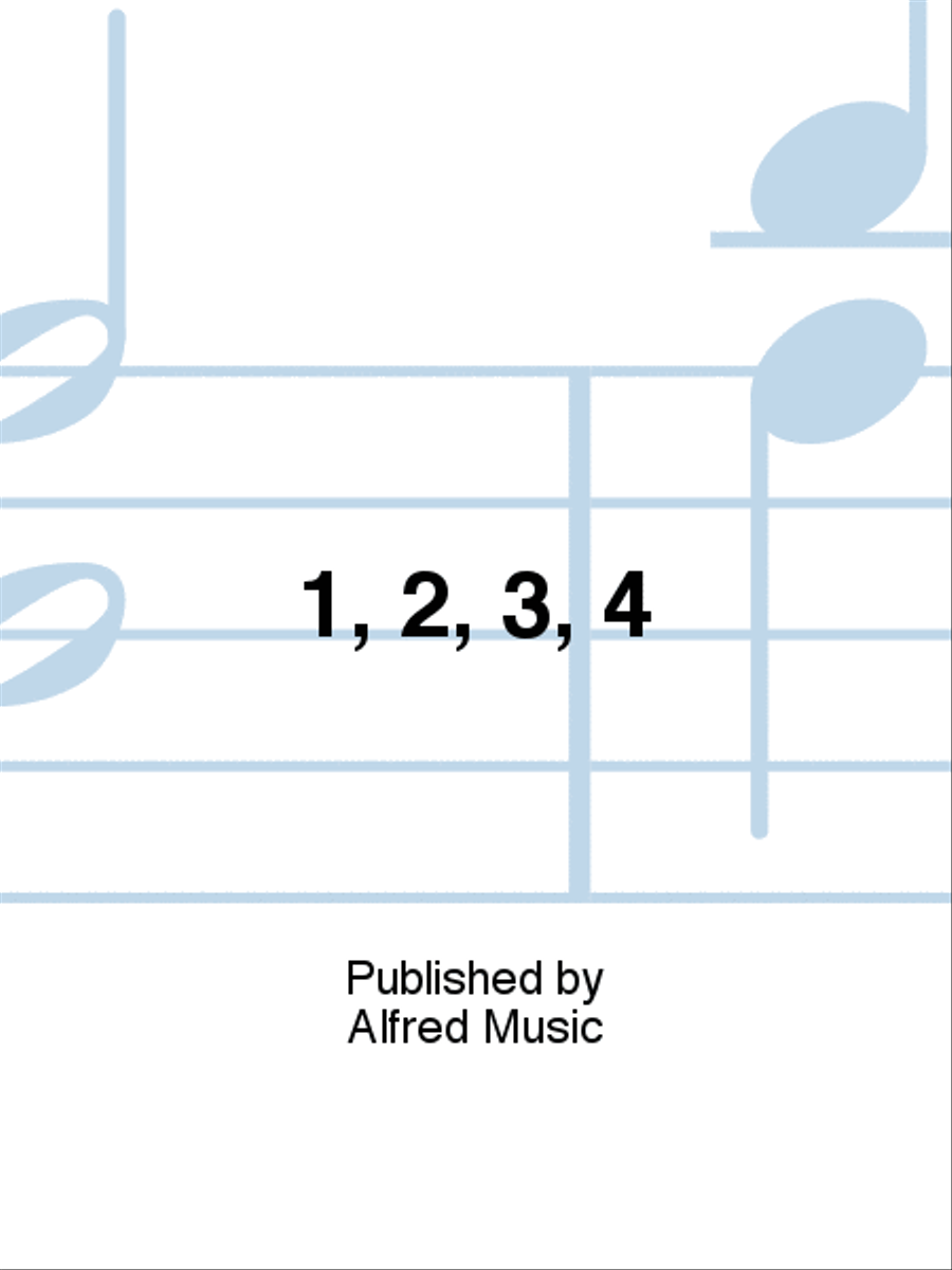 1, 2, 3, 4 Choir scores gallery preview page 1
