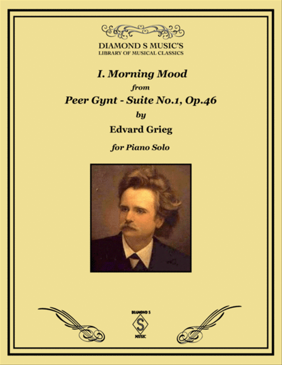 Morning Mood from Peer Gynt Suite No.1, Op. 46 - Edvard Grieg - Piano Solo Piano Solo scores gallery preview page 1