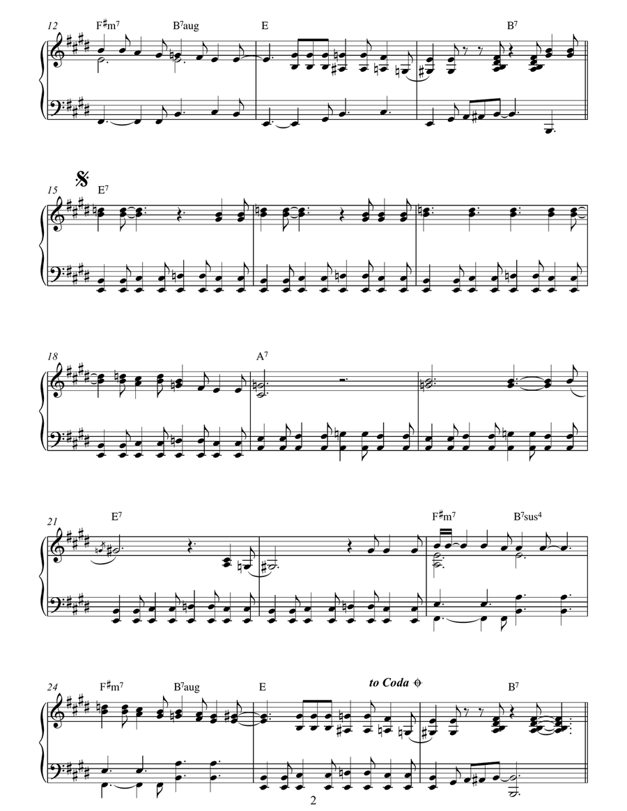 Baby, What You Want Me To Do Piano Solo scores gallery preview page 2