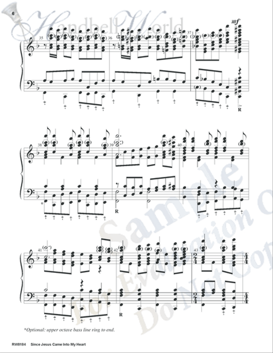 Since Jesus Came Into My Heart 5-Octaves scores gallery preview page 5