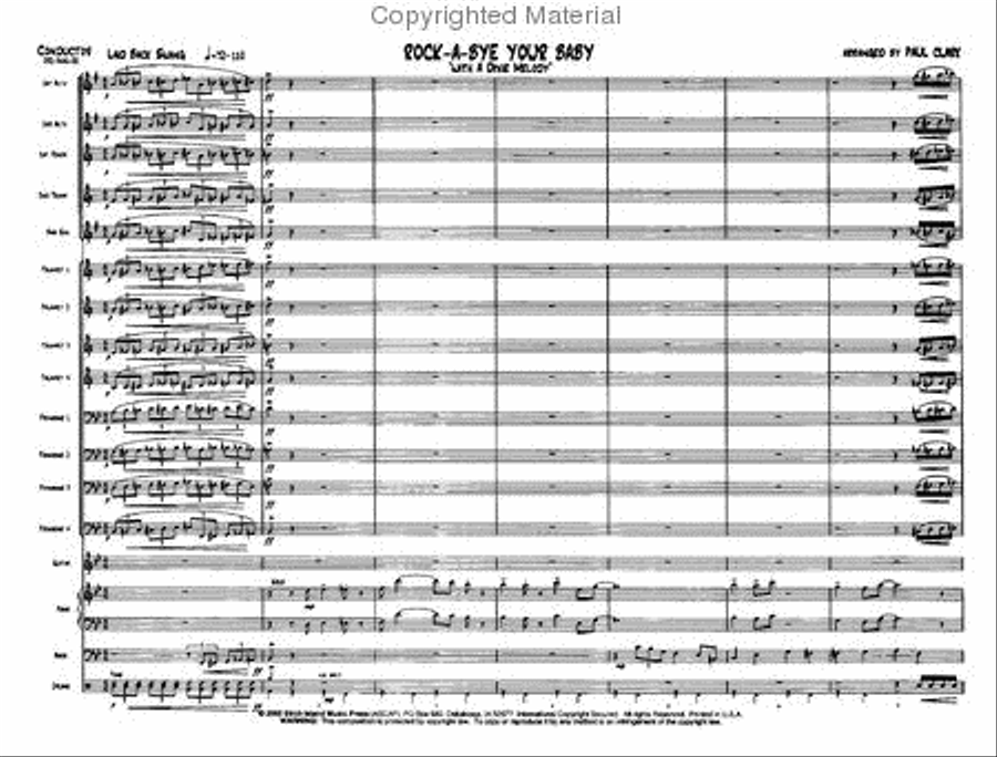 Rock-A-Bye Your Baby Jazz Ensemble scores gallery preview page 2