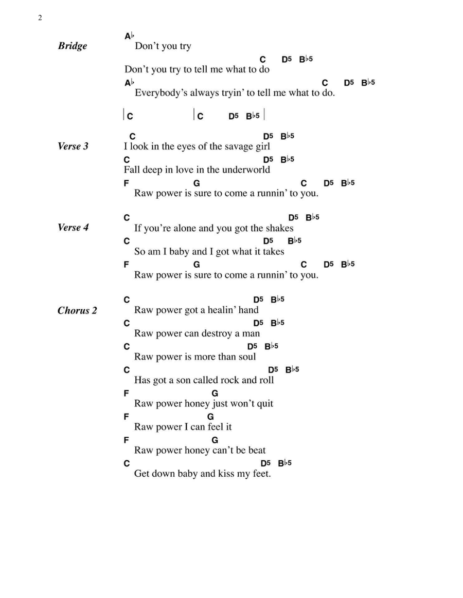 Raw Power Acoustic Guitar scores gallery preview page 2