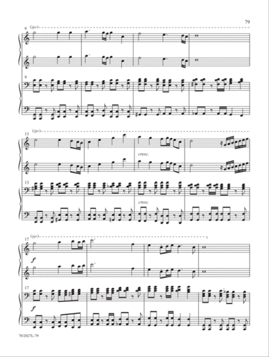 Four-Hand Favorites for Lent and Easter Piano Duet scores gallery preview page 31