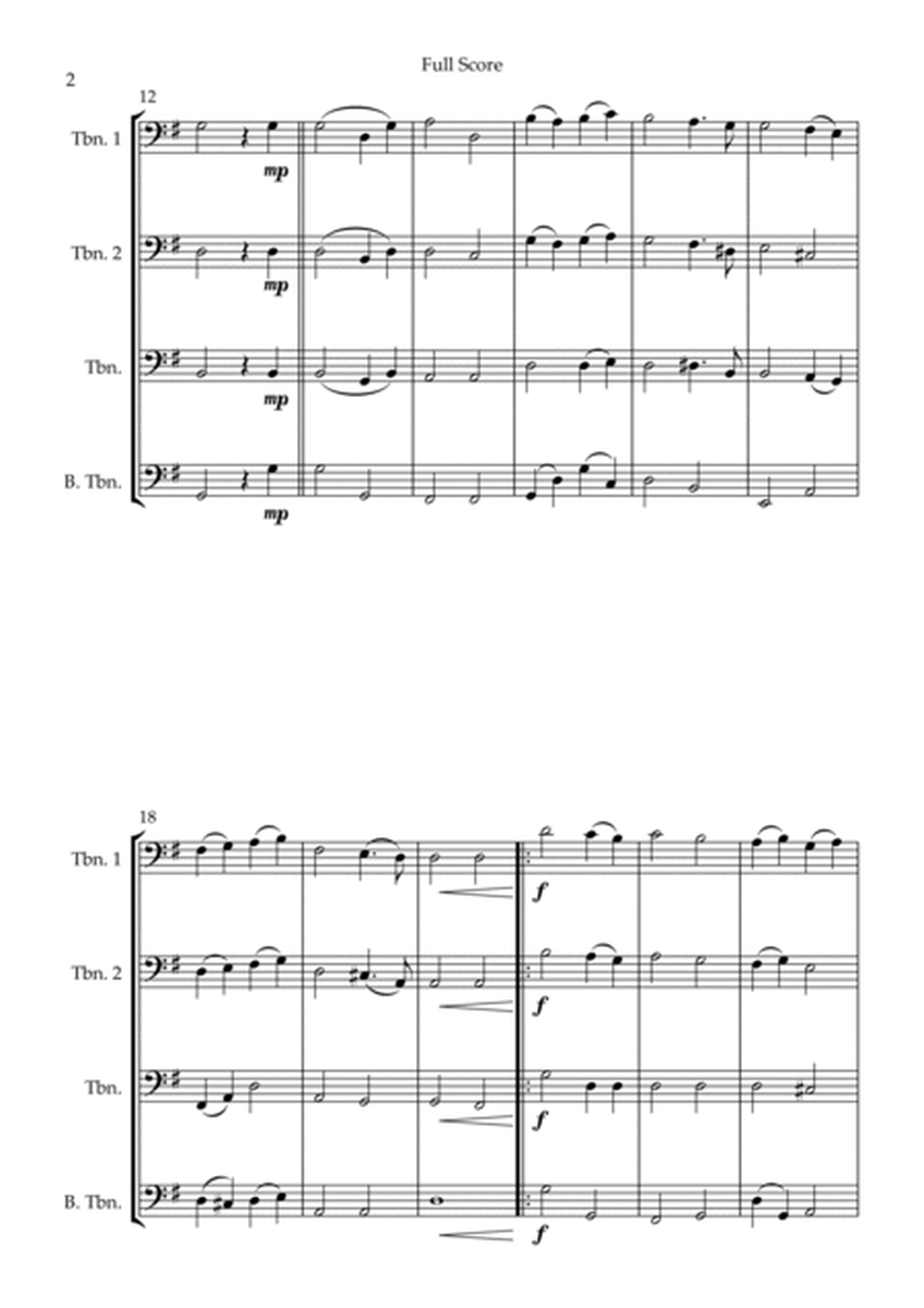 Adeste Fideles (Christmas Song) for Trombone Quartet image number null