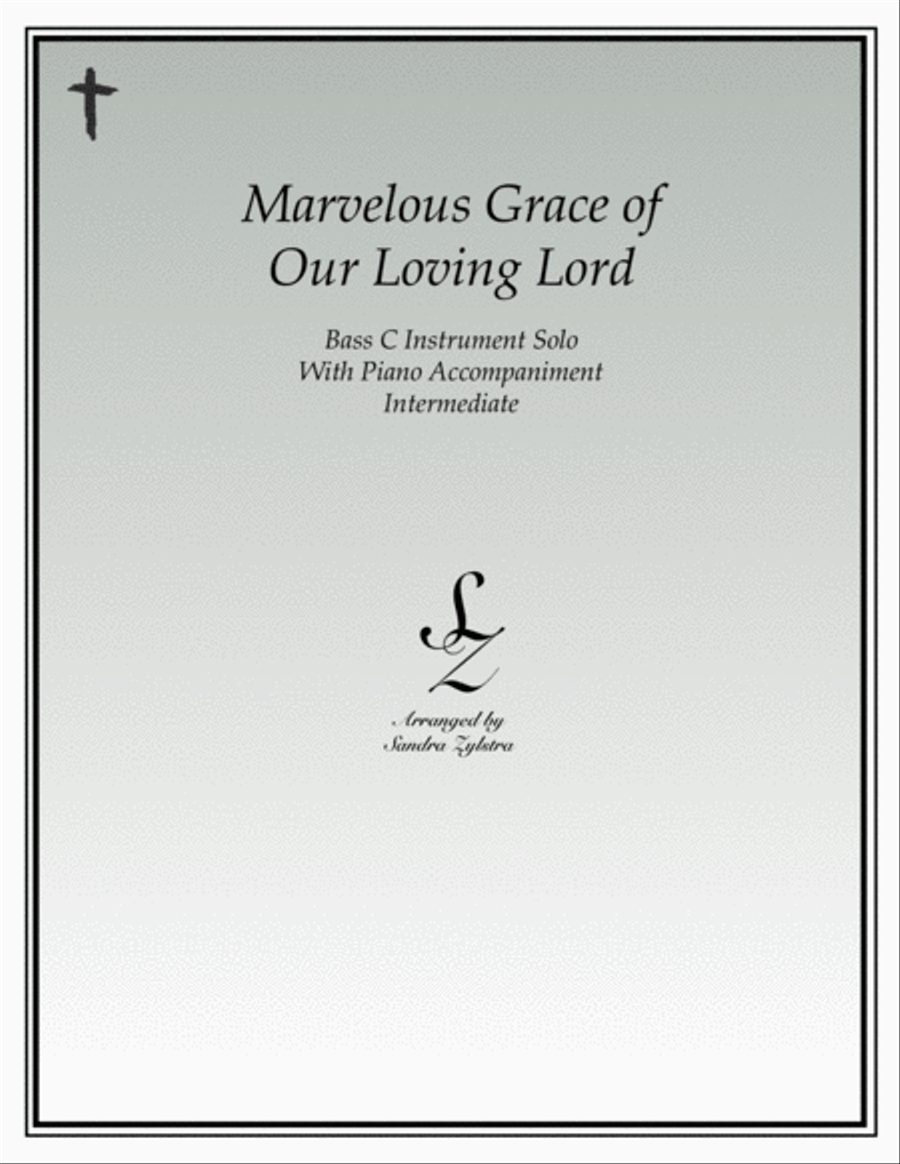 Marvelous Grace of Our Loving Lord (bass C instrument solo) Piano scores gallery preview page 1