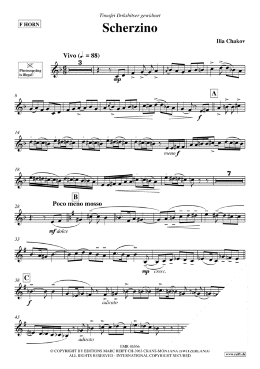 Scherzino Scherzino Horn scores gallery preview page 3
