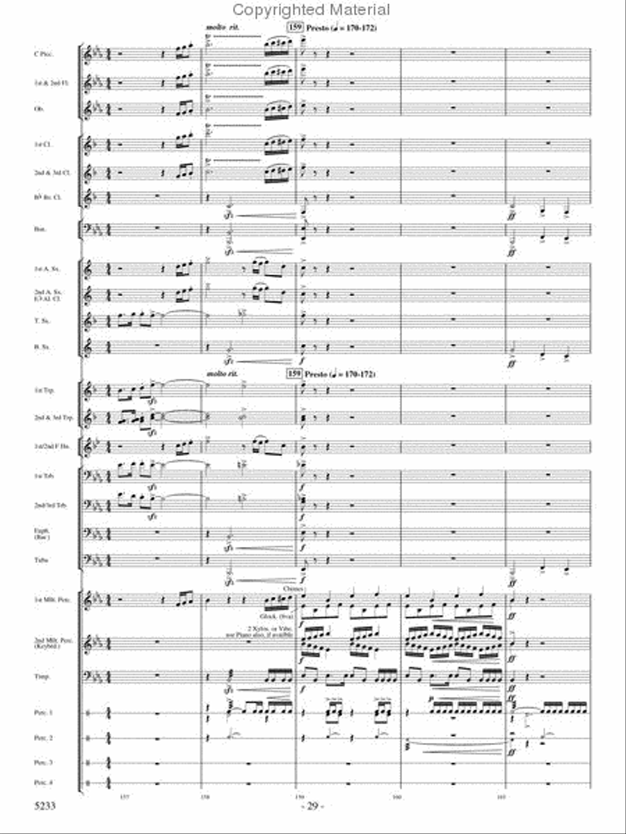 Upon These Wings Concert Band scores gallery preview page 28