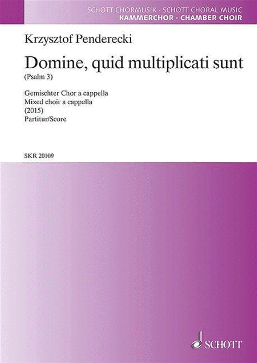 Domine quid multiplicati sunt