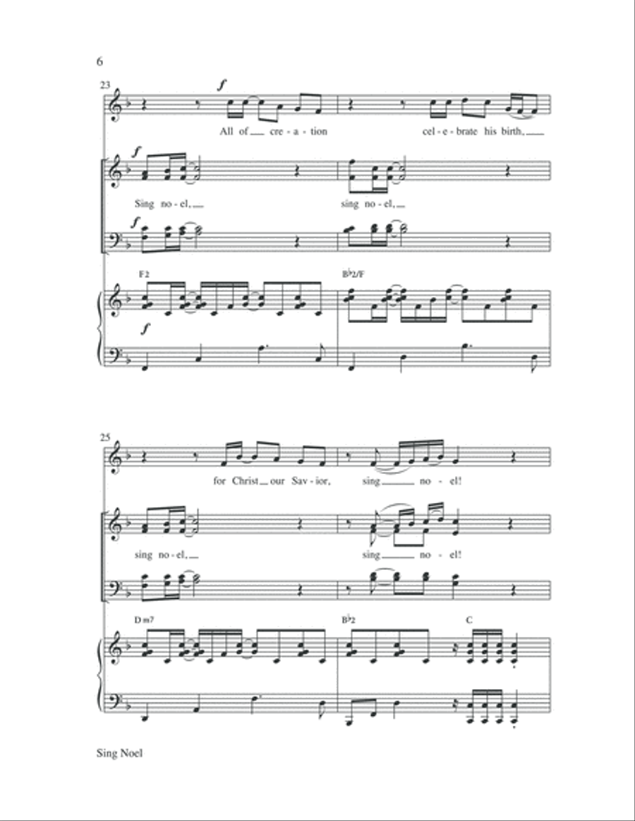 Sing Noel Sing Noel 4-Part scores gallery preview page 6