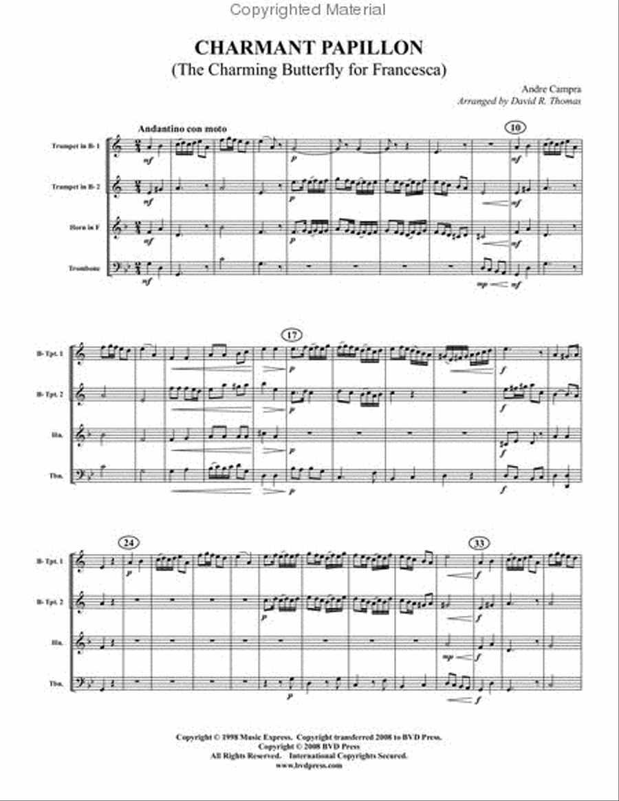 Festive Brass Album Brass Quartet scores gallery preview page 7