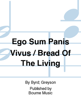Book cover for Ego Sum Panis Vivus / Bread Of The Living