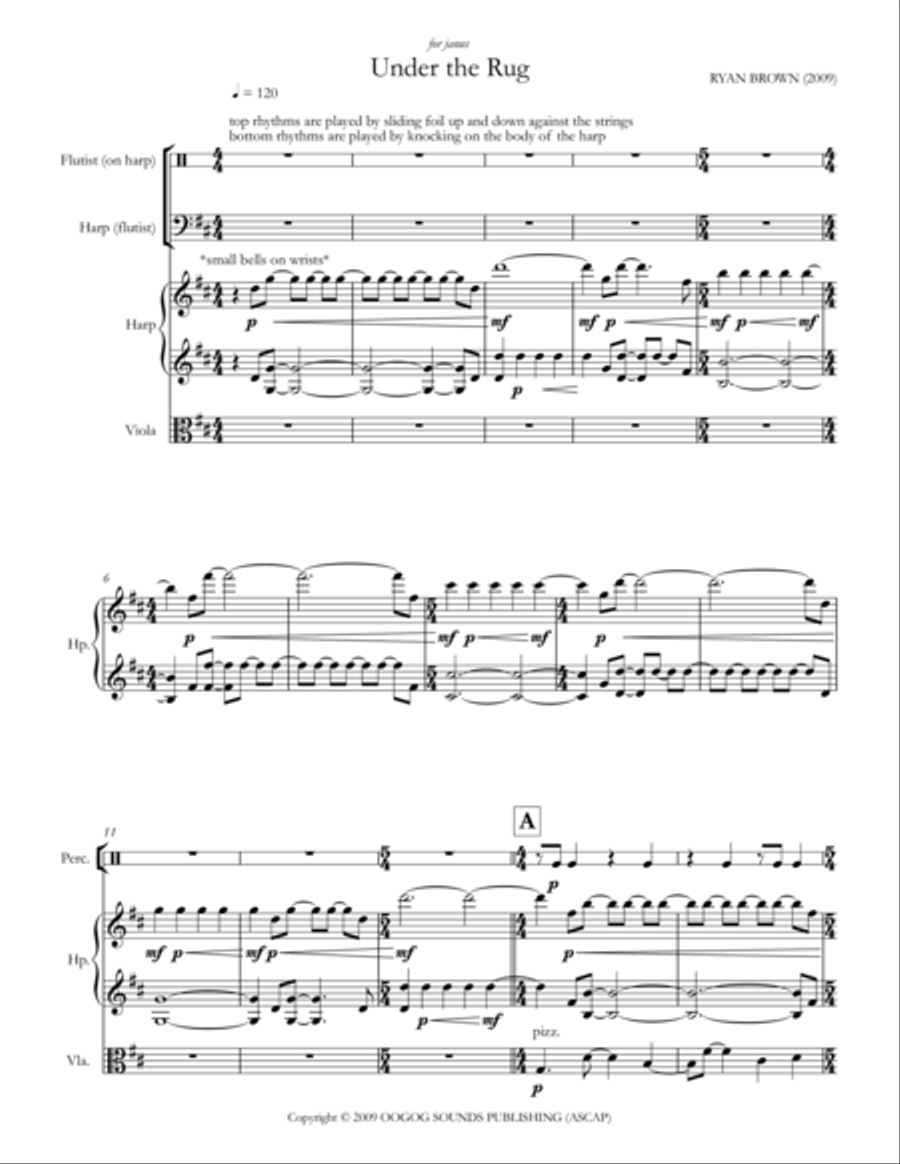 Under the Rug Small Ensemble scores gallery preview page 1